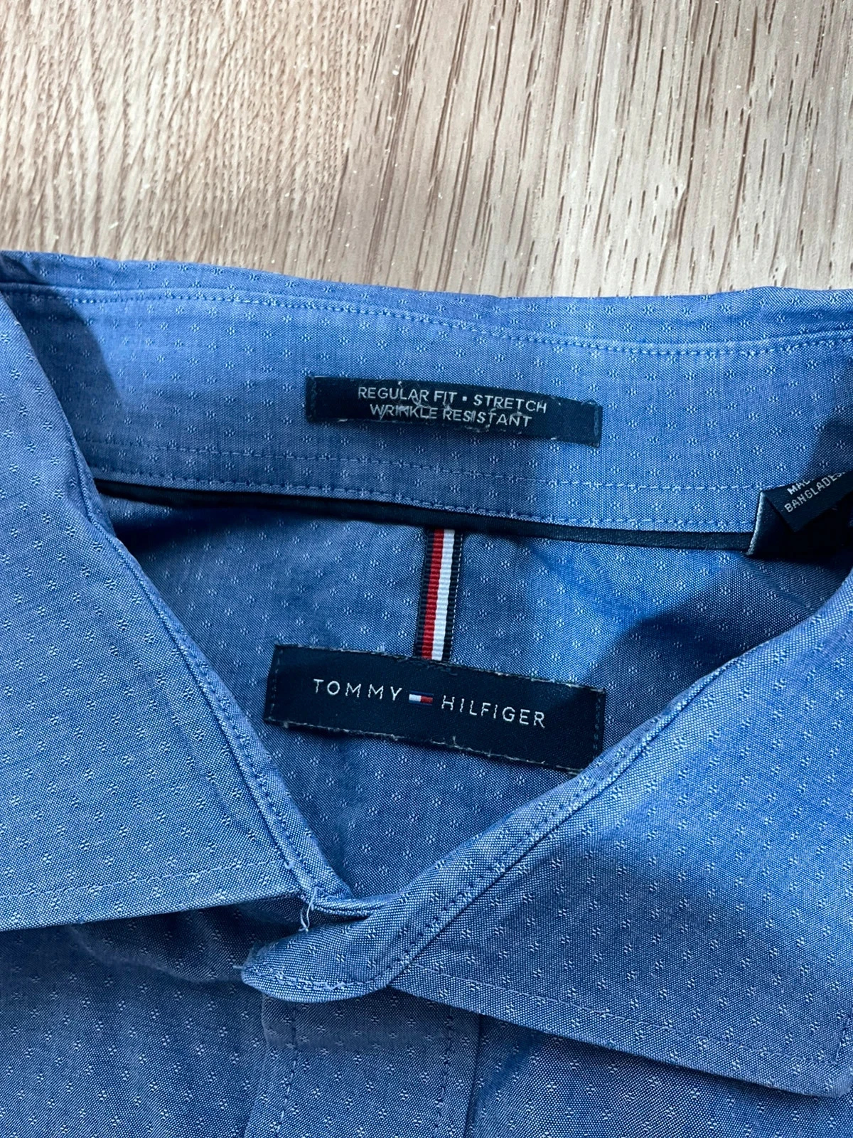 Chemise Tommy Hilfiger Regular Fit XL 17-17.5 Chic Bleu – photo 8
